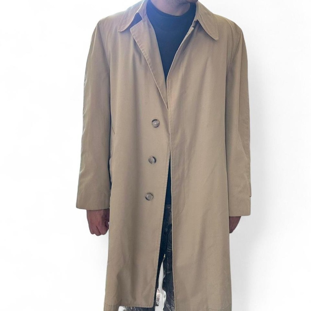 London Fog vintage faux fur lined mens coat